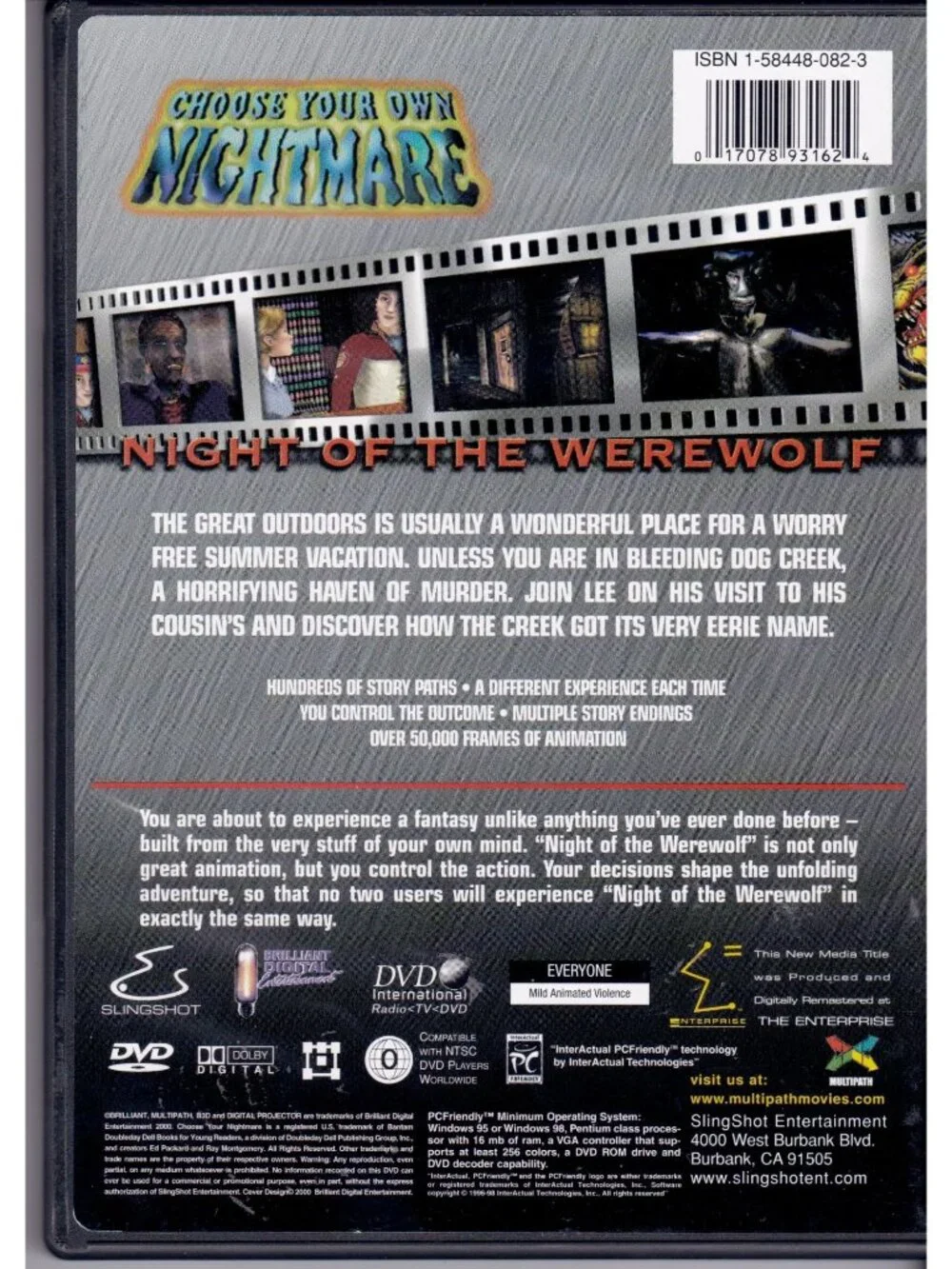 Choose Your Own Nightmare Night of the Werewolf Interactive DVD Game